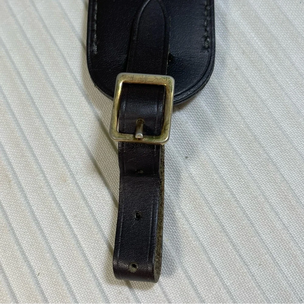 Louis Vuitton Small/Mini Luggage Tag in Dark Brown, Free Non LV Clasp.